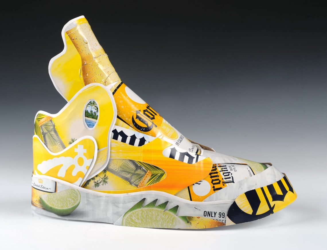 Andy Yoder Makes Air Jordan 5s Out of Recycled Consumer Packaging