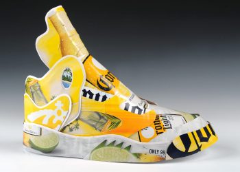 Andy Yoder Makes Air Jordan 5s Out of Recycled Consumer Packaging