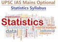 Syllabus for Statistics Optional Papers