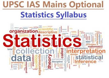 Syllabus for Statistics Optional Papers